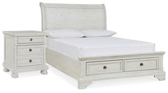 Best Deals Furniture - Ashley Furniture - Robbinsdale Full Storage Bed and Nightstand - Full Storage Bed and Nightstand - B742B33