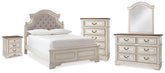 Best Deals Furniture - Ashley Furniture - Realyn Full Panel Bed, Dresser, Mirror, Chest and Nightstand - Full Panel Bed, Dresser, Mirror, Chest and Nightstand - B743B81