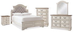 Best Deals Furniture - Ashley Furniture - Realyn Full Panel Bed, Dresser, Mirror, Chest and Nightstand - Full Panel Bed, Dresser, Mirror, Chest and Nightstand - B743B81