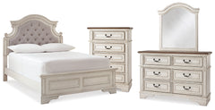 Best Deals Furniture - Ashley Furniture - Realyn Full Panel Bed, Dresser, Mirror and Chest - Full Panel Bed, Dresser, Mirror and Chest - B743B80