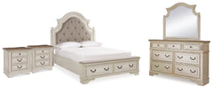 Best Deals Furniture - Ashley Furniture - Realyn Queen Panel Bed, Dresser, Mirror and 2 Nightstands - Queen Panel Bed, Dresser, Mirror and 2 Nightstands - B743B83