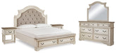 Best Deals Furniture - Ashley Furniture - Realyn King Panel Bed, Dresser, Mirror and 2 Nightstands - King Panel Bed, Dresser, Mirror and 2 Nightstands - B743B64