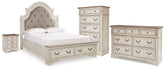 Best Deals Furniture - Ashley Furniture - Realyn Queen Upholstered Storage Bed, Dresser, Chest and Nightstand - Queen Upholstered Storage Bed, Dresser, Chest and Nightstand - B743B98