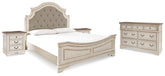 Best Deals Furniture - Ashley Furniture - Realyn King Bed, Dresser and 2 Nightstands - King Bed, Dresser and 2 Nightstands / Two-tone - B743B60