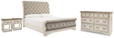 Best Deals Furniture - Ashley Furniture - Realyn Queen Upholstered Sleigh Bed, Dresser and 2 Nightstands - Queen Upholstered Sleigh Bed, Dresser and 2 Nightstands - B743B84