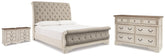 Best Deals Furniture - Ashley Furniture - Realyn King Sleigh Bed, Dresser and 2 Nightstands - King Sleigh Bed, Dresser and 2 Nightstands - B743B95
