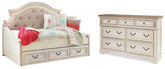 Best Deals Furniture - Ashley Furniture - Realyn Twin Storage Day Bed and Dresser - Twin Storage Day Bed and Dresser - B743B43