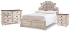 Best Deals Furniture - Ashley Furniture - Realyn Full Panel Bed, Dresser and Nightstand - Full Panel Bed, Dresser and Nightstand - B743B26