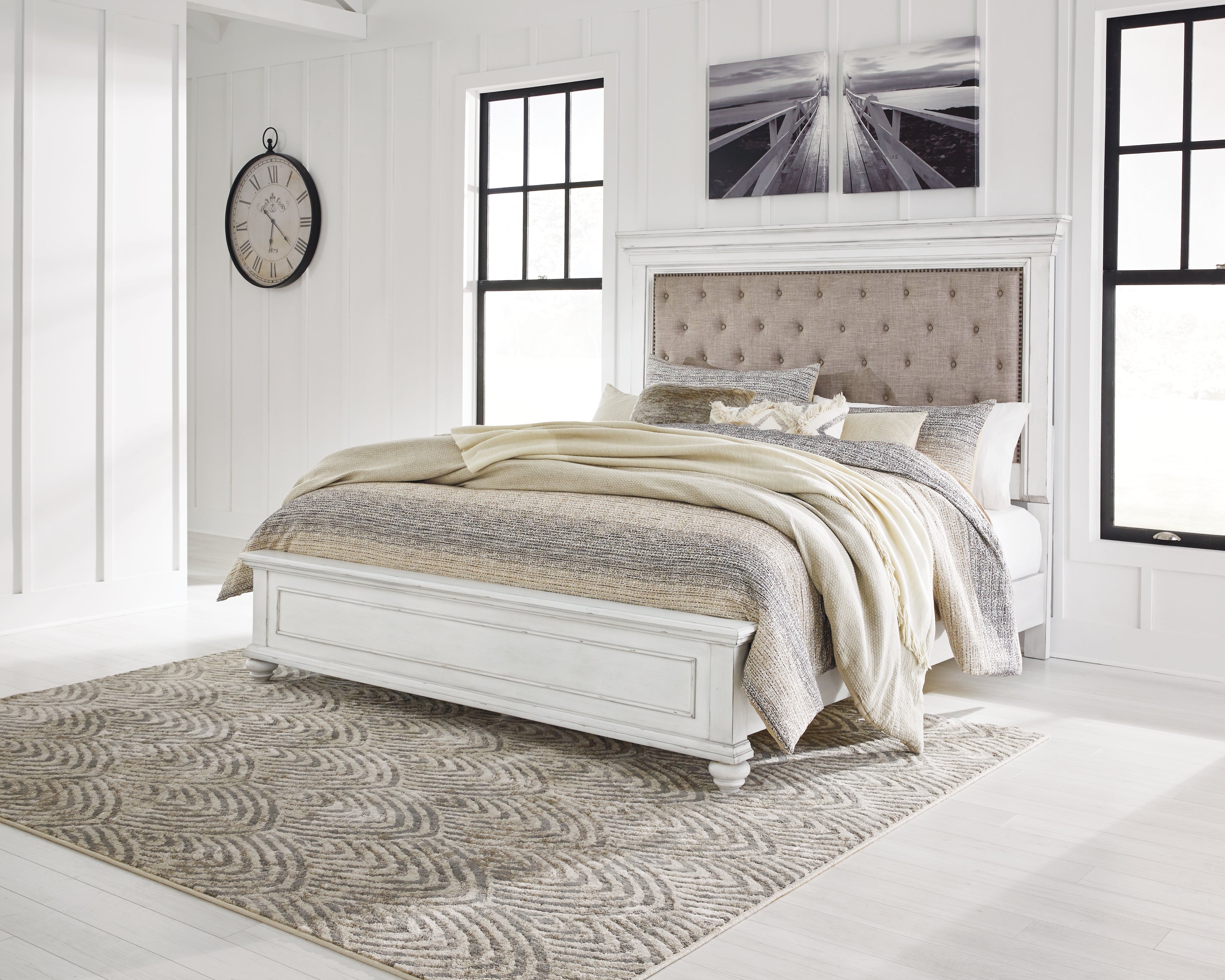 Best Deals Furniture - Ashley Furniture - Kanwyn King Panel Bed - King Panel Bed - B777B10