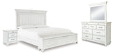Best Deals Furniture - Ashley Furniture - Kanwyn Queen Panel Storage Bed, Dresser, Mirror and Nightstand - Queen Panel Storage Bed, Dresser, Mirror and Nightstand - B777B19