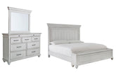 Best Deals Furniture - Ashley Furniture - Kanwyn King Panel Bed with Storage, Dresser and Mirror - King Panel Bed with Storage, Dresser and Mirror - B777B27
