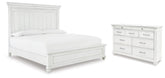 Best Deals Furniture - Ashley Furniture - Kanwyn Queen Panel Bed and Dresser - Queen Panel Bed and Dresser - B777B37