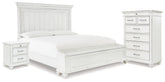 Best Deals Furniture - Ashley Furniture - Kanwyn King Panel Storage Bed, Chest and Nightstand - King Panel Storage Bed, Chest and Nightstand - B777B30