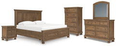 Best Deals Furniture - Ashley Furniture - Feddinger King Panel Storage Bed, Dresser, Mirror, Chest and Nightstand - King Panel Storage Bed, Dresser, Mirror, Chest and Nightstand - PCB779B17