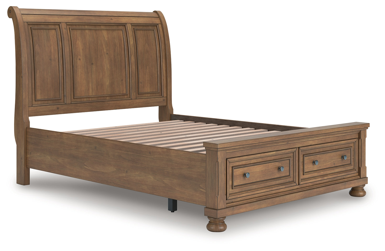 Best Deals Furniture - Ashley Furniture - Feddinger Queen Storage Sleigh Bed - Queen Storage Sleigh Bed - PCB779B4