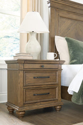Best Deals Furniture - Ashley Furniture - Karallin Nightstand - Three Drawer Night Stand - PCB782-93