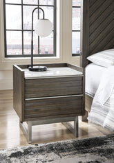 Best Deals Furniture - Ashley Furniture - Arkenton Nightstand - Two Drawer Night Stand - B786-92