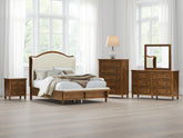 Best Deals Furniture - Ashley Furniture - Sturlayne Queen Upholstered Panel Bed - Queen Upholstered Panel Bed - B787B2