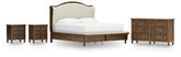 Best Deals Furniture - Ashley Furniture - Sturlayne King Upholstered Panel Bed, Dresser and 2 Nightstands - King Upholstered Panel Bed, Dresser and 2 Nightstands - B787B7