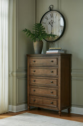 Best Deals Furniture - Ashley Furniture - Sturlayne Chest of Drawers - Five Drawer Chest - B787-46