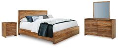 Best Deals Furniture - Ashley Furniture - Dressonni Queen Panel Bed, Dresser, Mirror and Nightstand - Queen Panel Bed, Dresser, Mirror and Nightstand - B790B8