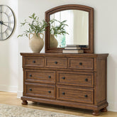 Best Deals Furniture - Ashley Furniture - Zackaryn Dresser and Mirror - Dresser and Mirror - PCB807B1