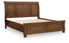Zackaryn California King Sleigh Storage Bed