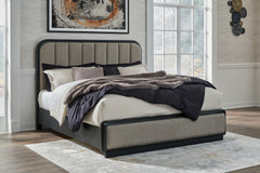 Best Deals Furniture - Ashley Furniture - Rowanbeck King Upholstered Panel Bed - King Upholstered Panel Bed - B821B4