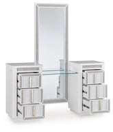 Best Deals Furniture - Ashley Furniture - Chalanna Vanity with Mirror - Vanity with Mirror - B822B7