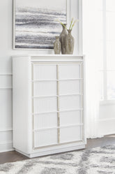 Best Deals Furniture - Ashley Furniture - Chalanna Chest of Drawers - Five Drawer Chest - B822-46
