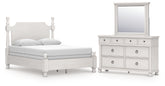 Best Deals Furniture - Ashley Furniture - Rowlenstown Queen Poster Bed, Dresser and Mirror - Queen Poster Bed, Dresser and Mirror - PCB823B3