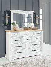 Best Deals Furniture - Ashley Furniture - Ashbryn Dresser and Mirror - Dresser and Mirror - B844B1