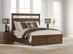 Best Deals Furniture - Ashley Furniture - Taffenbrook King Panel Storage Bed - King Panel Storage Bed - B849B4