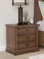 Best Deals Furniture - Ashley Furniture - Taffenbrook Nightstand - Three Drawer Night Stand - B849-93