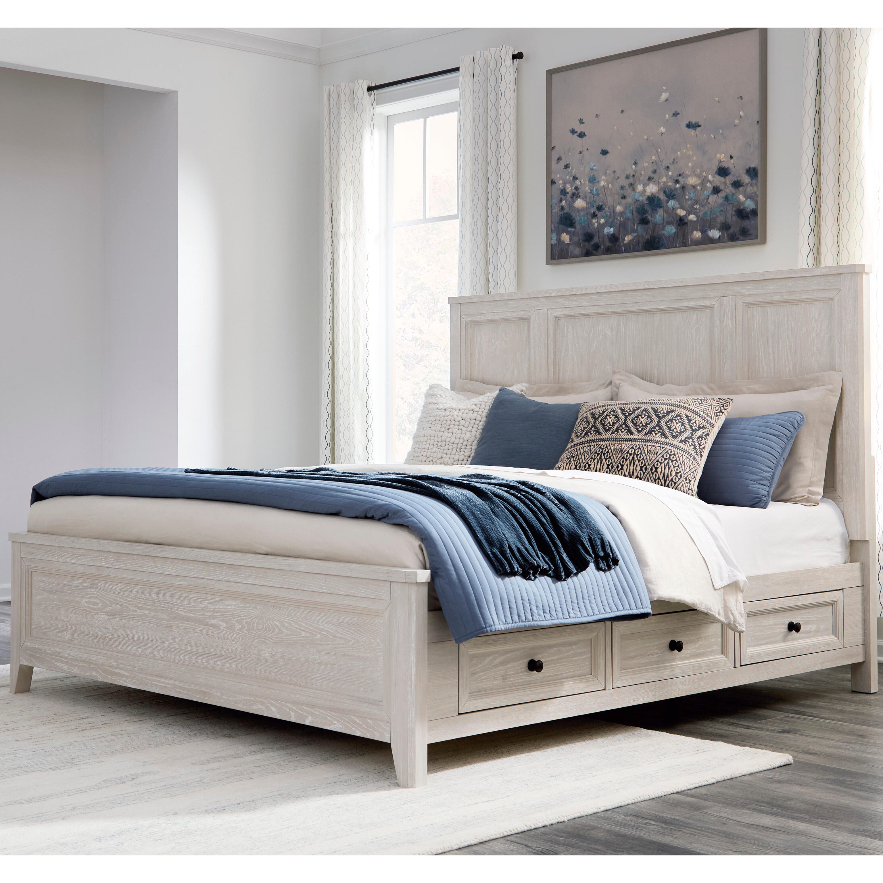 Best Deals Furniture - Ashley Furniture - Darbonton King Panel Storage Bed - King Panel Storage Bed - PCB853B4