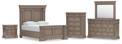 Best Deals Furniture - Ashley Furniture - Blairhurst Queen Panel Bed, Dresser, Mirror, Chest and Nightstand - Queen Panel Bed, Dresser, Mirror, Chest and Nightstand - B916B8