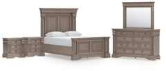 Best Deals Furniture - Ashley Furniture - Blairhurst Queen Panel Bed, Dresser, Mirror and 2 Nightstands - Queen Panel Bed, Dresser, Mirror and 2 Nightstands - B916B10