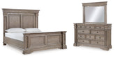 Best Deals Furniture - Ashley Furniture - Blairhurst California King Panel Bed, Dresser and Mirror - California King Panel Bed, Dresser and Mirror - B916B7