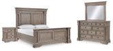 Best Deals Furniture - Ashley Furniture - Blairhurst King Panel Bed, Dresser, Mirror and Nightstand - King Panel Bed, Dresser, Mirror and Nightstand - B916B9