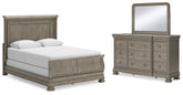 Best Deals Furniture - Ashley Furniture - Lexorne Queen Sleigh Bed, Dresser and Mirror - Queen Sleigh Bed, Dresser and Mirror - B924B3