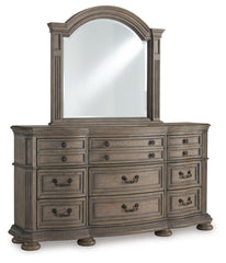 Ardenfield King Upholstered Sleigh Bed, Dresser, Mirror, Chest and 2 Nightstands
