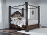 Best Deals Furniture - Ashley Furniture - Maylee California King Canopy Bed - California King Canopy Bed - B947B11