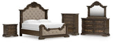 Best Deals Furniture - Ashley Furniture - Maylee King Panel Bed, Dresser, Mirror, Chest and Nightstand - King Panel Bed, Dresser, Mirror, Chest and Nightstand - B947B22
