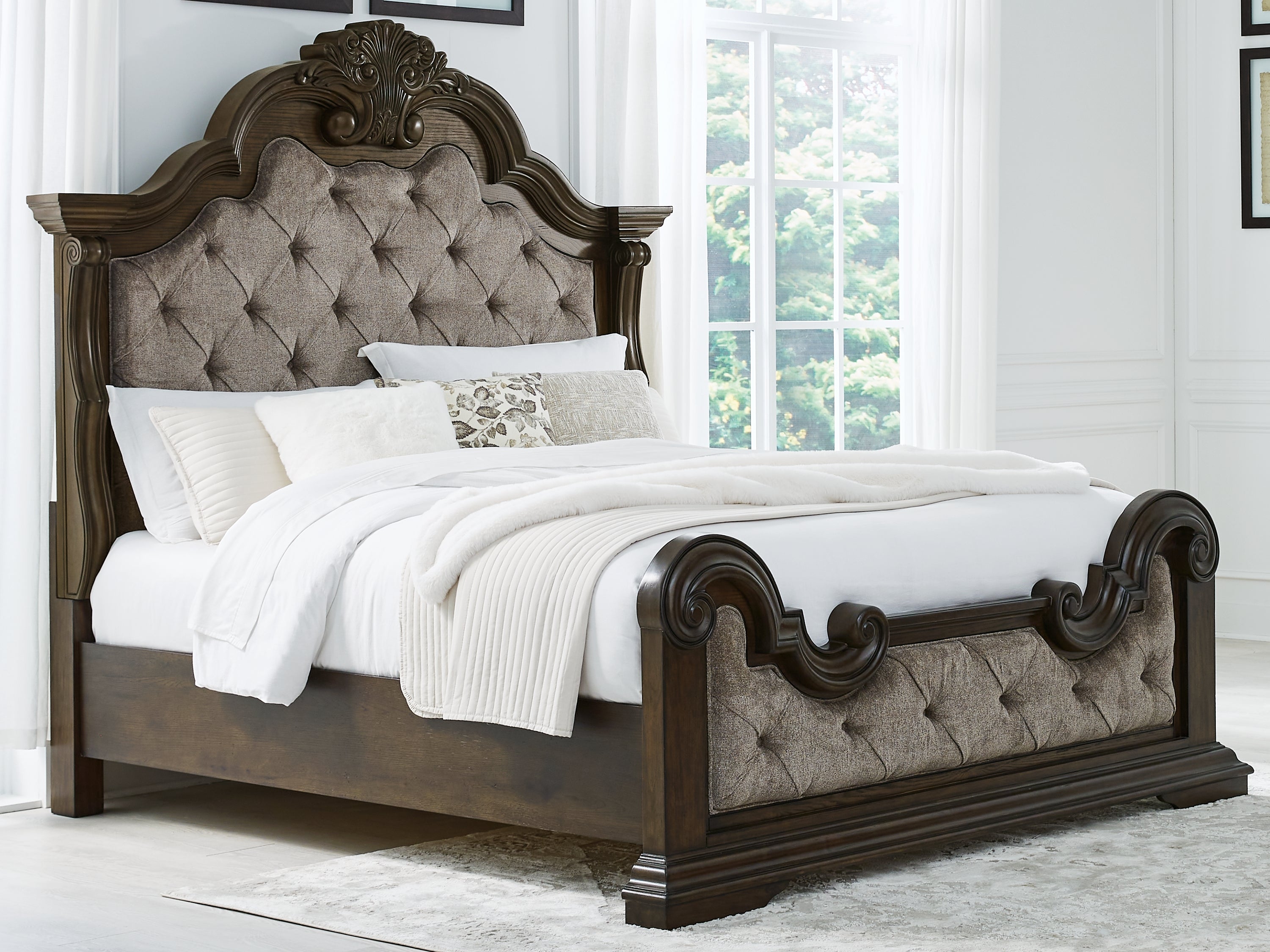 Best Deals Furniture - Ashley Furniture - Maylee King Upholstered Bed - King Upholstered Bed - B947B4