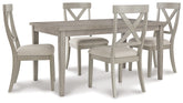 Best Deals Furniture - Ashley Furniture - Parellen Dining Table and 4 Chairs - Dining Table and 4 Chairs - D291D1