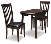 Best Deals Furniture - Ashley Furniture - Hammis Dining Table with 2 Chairs - Dining Table with 2 Chairs - D310D2