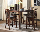 Best Deals Furniture - Ashley Furniture - Bennox Counter Height Dining Table and Bar Stools (Set of 5) - DRM Counter Table Set (5/CN) - D384-223