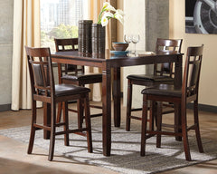 Best Deals Furniture - Ashley Furniture - Bennox Counter Height Dining Table and Bar Stools (Set of 5) - DRM Counter Table Set (5/CN) - D384-223