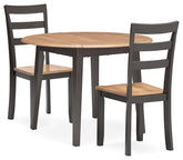 Best Deals Furniture - Ashley Furniture - Gesthaven Dining Table and 2 Chairs - Dining Table and 2 Chairs - D396D4