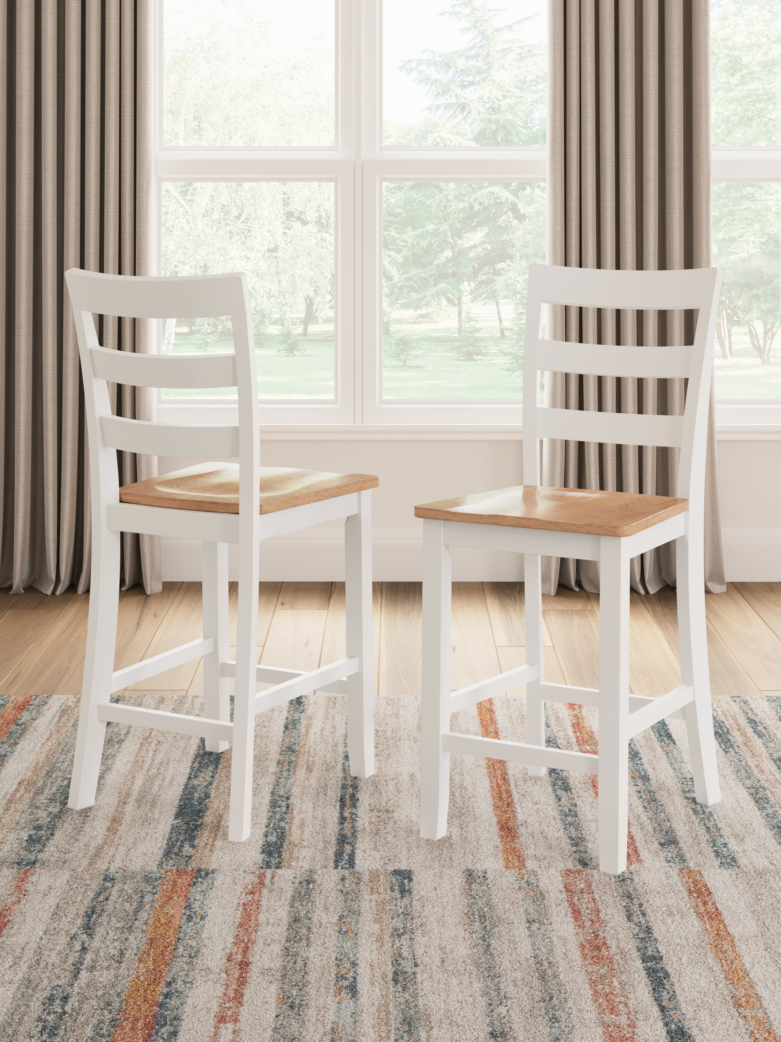 Best Deals Furniture - Ashley Furniture - Gesthaven Counter Height Barstool (Set of 2) - Counter Height Barstool (Set of 2) - D398-124X2